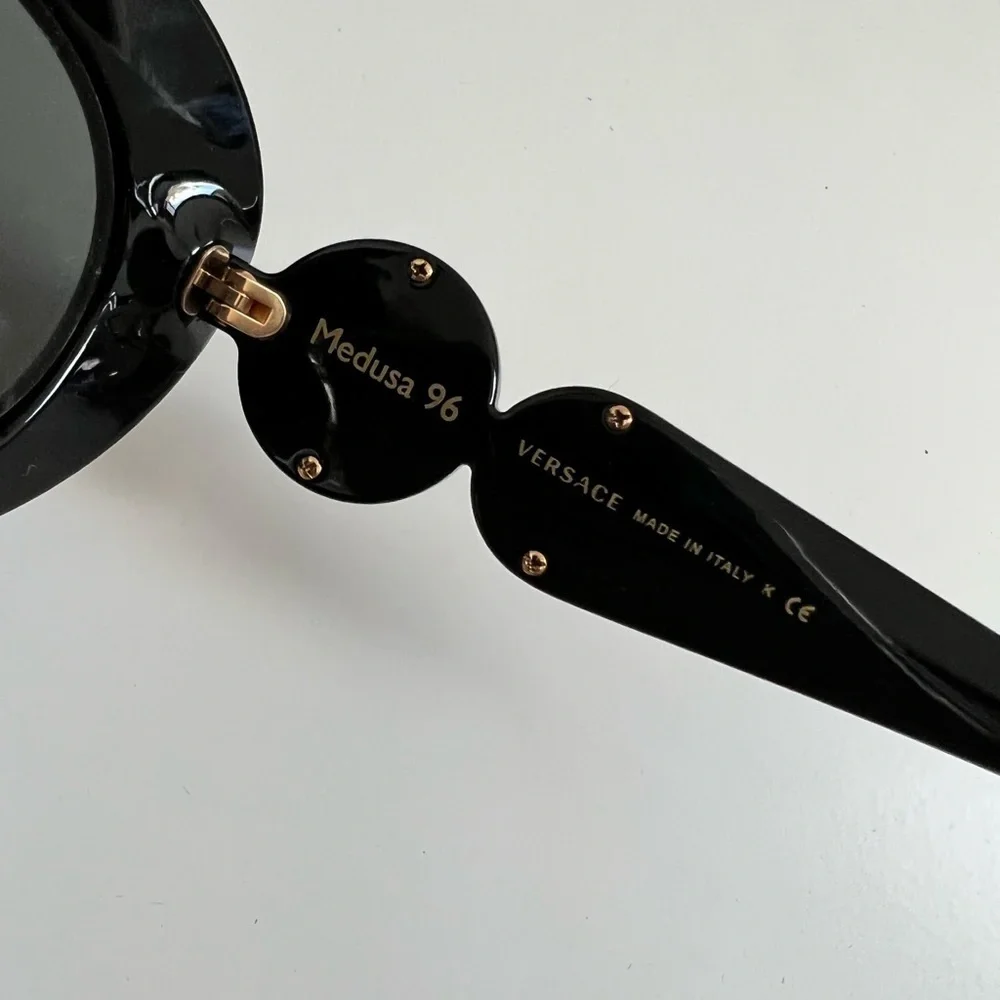 VERSACE MEDUSA BIGGIE OVAL SUNGLASSES